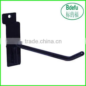 HIGH QUALITY NEW SLATWALL 6" BLACK PEG HOOKS METAL HANGER PEG HOOKS thumbnail-1
