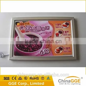 Long Using Life Snap Aluminum Edge Display Light Box for Cabinet Restaurant thumbnail-3