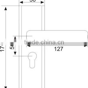 American Style Lower Price Keyed Entry Satin Stainless Steel Small Mortise Lock for Residential thumbnail-2