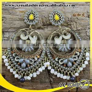 Small Moq Boho Hanging Top Design Earring, Latest Earring Design thumbnail-2