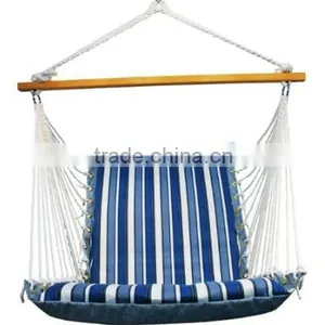 Tropical Palm Stripe Soft Comfort Hanging Hammock Chair thumbnail-1
