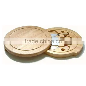 Cheap Oak Wood Chopping Board With Knife thumbnail-1