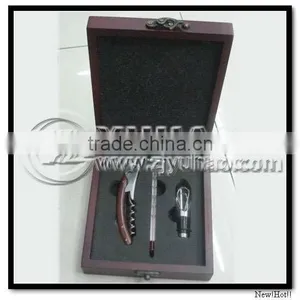 Promotional Wooden Box Wine Set thumbnail-1