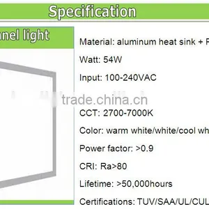 Wholesale Led Recessed Panel Light 60cm x 60cm 42W 54W 82W 5700K 120V 230V PF>0.9 CRI80 thumbnail-3