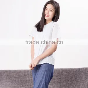White Dot Clip Fabric Transparent Sleepwear for Women thumbnail-5