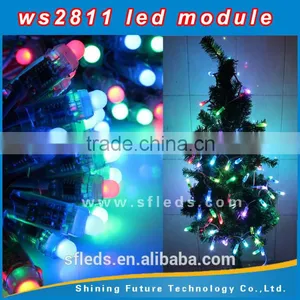 12V 12mm WS2811 Intelligent RGB Pixels IP68 Waterproof LED Light String thumbnail-1