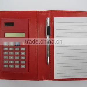 pu Pocket Notepad Calculator With Pen thumbnail-1