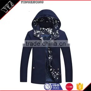 Wholesale Hevay Navy Cotton Mens Custom Winter Jacket thumbnail-6
