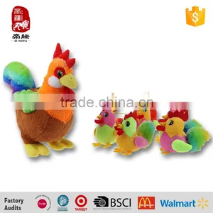 Chinese Colorful Plush Pendant Plush Chicken Toy thumbnail-3