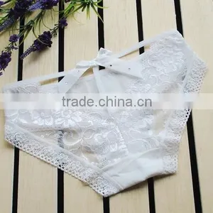 Sexy Lace Behind the Bow Low Waist Women's Underwear Women Briefs thumbnail-2
