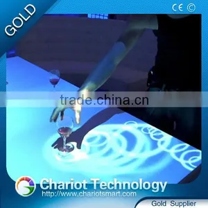 Chariot Hot Product Glass Interactive Table Bar Colorful Circle Effect thumbnail-2