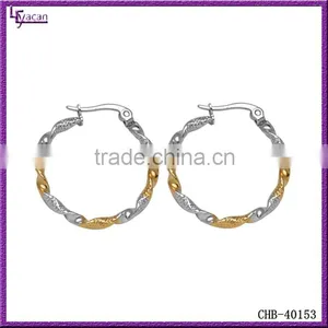 Jewelry Fashion Made In China 316L Stainless Steel Ear Cartilage Bulk Hoop Earrings thumbnail-1