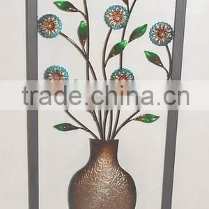 Framed Decorative Metal Flower Wall Decoration thumbnail-1