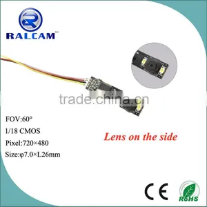 Lens on Side 60 Degree FOV Infrared LED Cmos Camera Module thumbnail-1