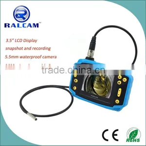 3.5" Monitor Industrial Pipe Car Video Inspection Endoscope Camera With Rechargeable Battery thumbnail-2