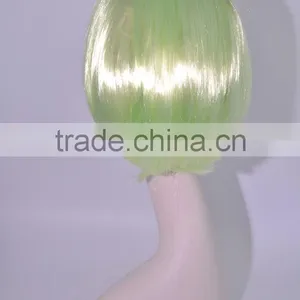 A018 Beauty Pale Green Color Bob Wigs,short Synthetic Cosplay Hair Wig in Stock thumbnail-3