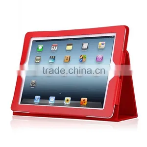 Multicolored Genuine Pu Leather Book Style Folding Stand Cover for IPad Table Case for IPad 4 / 3/ 2 thumbnail-5
