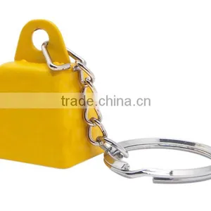 Small Cow Bell Keychain in Custom Color With Logo Printing for Promo as Gift thumbnail-1