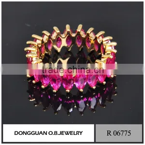 Wholesale Jewelry Fashion Latest Gold Finger Ring Designs of Wedding Rings thumbnail-2