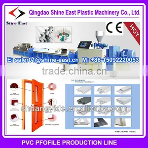 UPVC WPC Profile Production Machines / Upvc Frame Profile Production Line thumbnail-4
