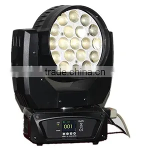 Hight Quality Zoom 19x12w Led Moving Head Light Wash Stage DJ Light For Sale thumbnail-3