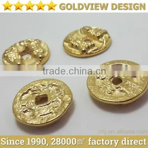 Custom Gold Coin/challenge Coin/gold Plated Tungsten Coin/Gold Tin Alloy Plating for Variety Use Made in China thumbnail-6