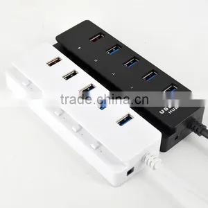 Super Speed 5 Port USB 3.0 HUB With Individual On/off Switches , 4 Port USB 3.0 HUB +1 Quick Charging Port thumbnail-4