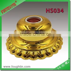 Lamp Holder E27 With Big Base Gold Color Screw Shell Lampholder thumbnail-3