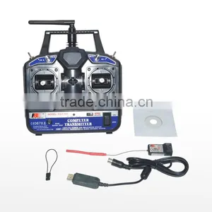 FlySky 2.4G 6CH CT6B Transmitter With R6B Receiver for 450 500 Helicopter thumbnail-5