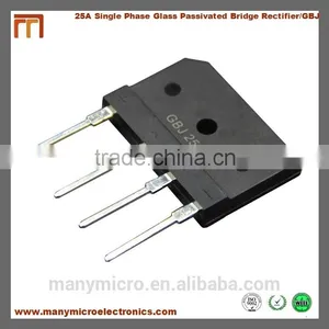 25A 800V Single Phase Glass Passivated Bridge Rectifier GBJ2508/ GBJ For Amplifier thumbnail-1