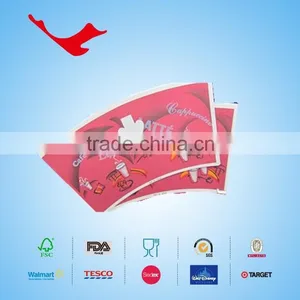 PE Coated Disposable Paper Cup Fan/piece for Coffee Beverage thumbnail-3
