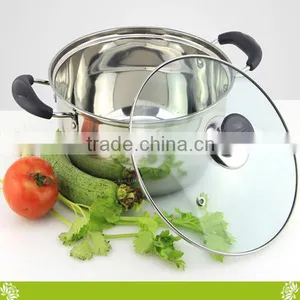 Fashion Double Bottom Stainless Steel Soup Pot,healthy Double Wall Vacuum Soup Pot,factory Stockpot Soup Pot&milk Pot With Cover thumbnail-4