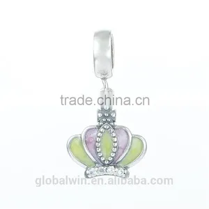 Crown Bulk Charms Wholesale European Charm Bracelet Necklace 100% Real 925 Sterling Silver S181 Best Gifts For You Or Friends thumbnail-1