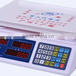 30 kg LED/LCD Digital Weighing Price Scale With Stainless Steel Pan thumbnail-2