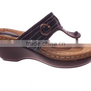 Ladies Shoes Fashion Design Mark-thread Comfortable Sole Slipper With Factory Price thumbnail-1