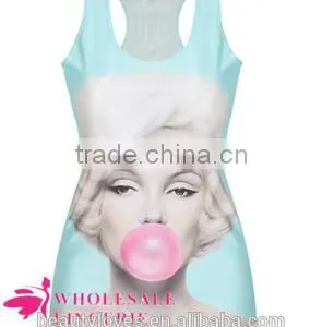 Marylon Manson Print Women Tank Top ,women Summer Vest,T Shirt thumbnail-1