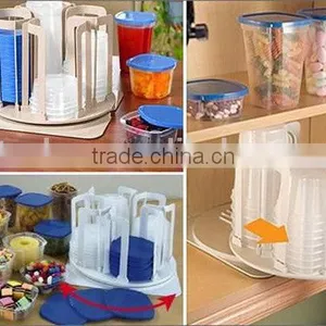 NEW 49-Piece Swirl Around Food Storage Container Organizer With Carousel thumbnail-4