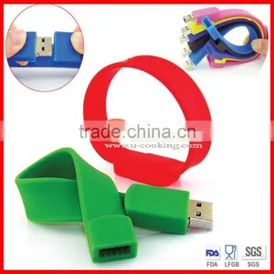 Promotion Colorful Silicone Usb Bracelet With Low Price thumbnail-1