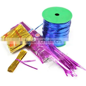 Shiny Metallic Twist Tie Pet Gift Wrapping Magic Tape thumbnail-1
