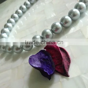 Simulated Pearl Mecklace Multicolor thumbnail-3