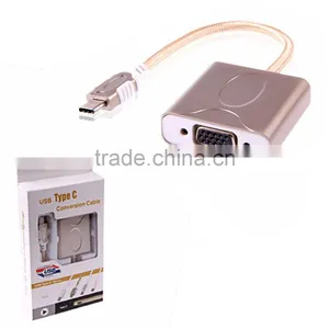 NEW USB-C Type C USB 3.1 to VGA Adapter Cable for Macbook thumbnail-3