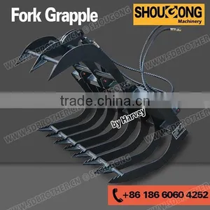 Skid Loader Attachment Root Grapple thumbnail-1