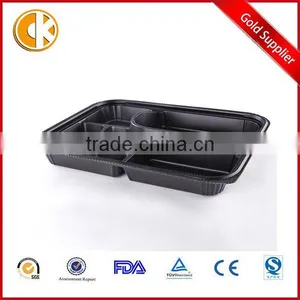 5-Compartments Disposable Plastic PP Bento Lunch Box ,Food Container thumbnail-1