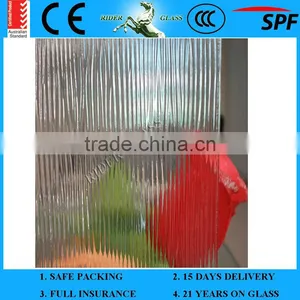 3.5mm Patterned/Rolled/Figured Glass(Gonshi; Rose; Raindown; Diamond; Mistlite; Oceanic; Chinchilla) thumbnail-4