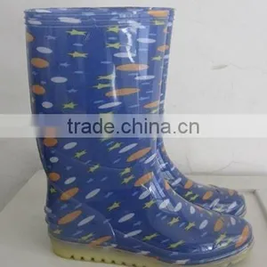 Fanshion Women Rain Boots Pvc Rain Shoes Transparent thumbnail-1