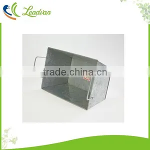 2017 High Quality Square Home Garden Decoration Zinc Metal Flower Pot thumbnail-5