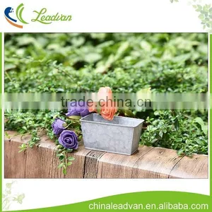 Cheap Rectangular Metal Garden and Outdoor Tall Wholesale Square Flower Pot and Planters thumbnail-1