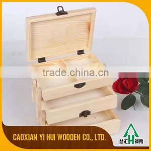 Satin Lined Gift Wooden Boxes Compartment Boxes thumbnail-2