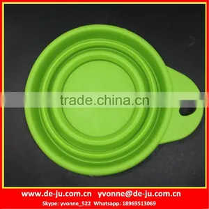 Easy Taking Folding Travel Pet Silicone Bowl thumbnail-1