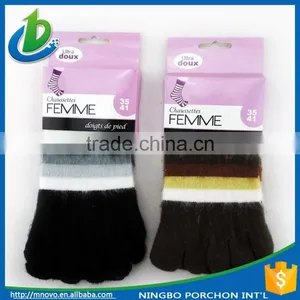 Wholesale Soft Tube Stripe Five Toe Adult Sock Shoes thumbnail-1